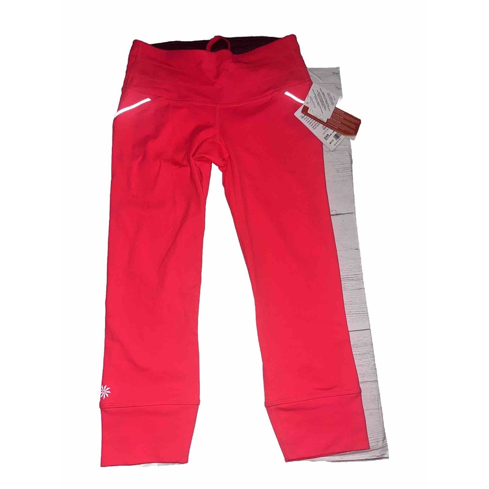 NWT Women's Athleta Relay Capri Coral XXS